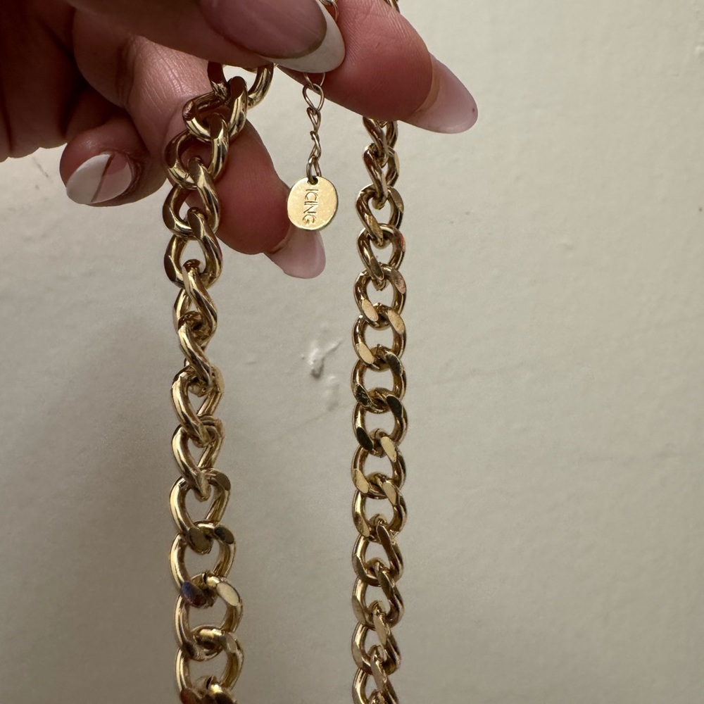 ICING Chunky Gold Dipped Chain Necklace